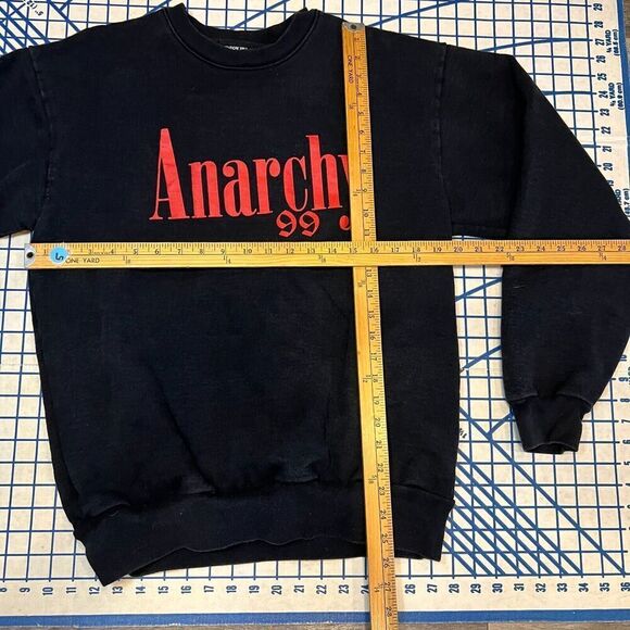 Shadow Hill Anarchy 99 Hoodie Size Medium Black Red Heavyweight Pullover - Picture 7 of 7